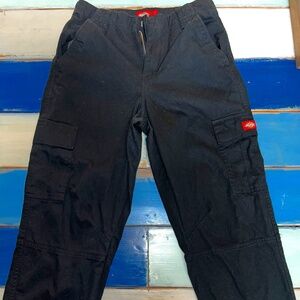 Dickies Roll Cuff Woman’s Black Cargo Pants Size: 3/26